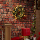 Casafield 24" Pre-Lit Fir Artificial Christmas Wreath Holiday Décor, 50 LED Lights, 200 PVC Tips for Front Door, Window, or Mantel — 7
