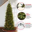 National Tree Company 6ft Pre-Lit North Valley Spruce Slim Christmas Tree — 4