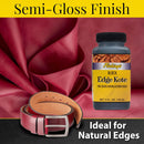 Fiebing's Leather Edge Paint (4oz Black, 2 Pack, 8oz Total) - Edge Kote for Shoes, Furniture, Purses, Couches - Flexible, Water Resistant, Semi Gloss Color Coating Leather Dye to Protect Natural Edges — 2