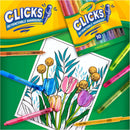Crayola Clicks Retractable Tip Markers (10ct), Washable Cone Tip Art Marker Set, Cute Aesthetic School Supplies, Classroom Must Haves, Ages 3+ | Classic | Click Retractable Marker — 7