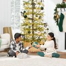 Best Choice Products Pre-Lit Sparse Christmas Tree 6ft Artificial Pine Holiday Décor Aspen Noble Fir w/ 2-in-1 White & Multicolor LED Lights — 6