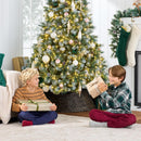 Best Choice Products 7.5ft Pre-Lit Scotch Pine Christmas Tree, Premium Frosted Pre-Decorated Artificial Holiday Decor w/ 1,320 Branch Tips, 2-in-1 White and Multicolor LED Lights, Cordless Setup — 6