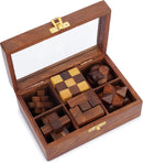 Ajuny Wooden Puzzle Box Set 6 Brain Teaser Games for Teens Adults 3D IQ Toy — 5