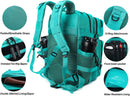 LHI Military Tactical Backpack for Men and Women 45L Army 3 Days Assault Pack Bag Large Rucksack with Molle System Lake Blue — 3