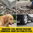 BIONIC STEEL 50 Ft Metal Garden Hose with Sprayer Nozzle | 50' — 6