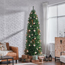 Yaheetech 7.5ft Pre-lit Pencil Artificial Christmas Tree, Green — 3