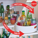 Copco 12 Inch Non-Skid Lazy Susan Turntable Organizer for Cabinet, Kitchen, Pantry, Bathroom - Smooth-Glide Rotating Storage with Raised Rim and Handles — 5
