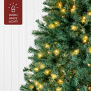 Best Choice Products 6Ft Pre-Lit Christmas Tree w/Twinkling LEDs, Premium Green Artificial Pine Lighted Holiday Decoration w/ 250 Lights, 1000 Branch Tips, Metal Base - Clear/White Lights — 8