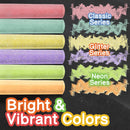 160 PCS Sidewalk Chalk for Kids –14 Colors, Non-Toxic Washable Jumbo Chalks — 4