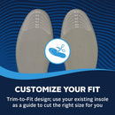 Airplus Memory Comfort Shoe Insoles With Memory Foam for Pressure Relief, Ideal For Men and Women - Women's — 7