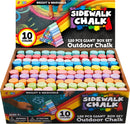 JOYIN 120 PCS Sidewalk Chalks for Kids Giant Box Non-toxic Jumbo Colored Washable Sidewalk Chalk for Toddlers in 10 Colors — 1