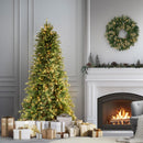 National Tree Company 6.5ft Pre-Lit Tiffany Fir Slim Christmas Tree — 3