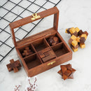Ajuny Wooden Puzzle Box Set 6 Brain Teaser Games for Teens Adults 3D IQ Toy — 4