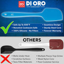 DI ORO Silicone Spatula Set - 600F Heat Resistant, 3-Pc Blue — 2