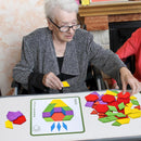 Activities for Dementia Patients, 80 Pieces Wooden Tangrams Puzzle Seniors — 4