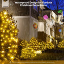 WBao Christmas Lights Outdoor, 200LED 8.4ft x 5.2ft Christmas Net Lights with 8 Modes, Timer, End to End Connectable, Waterproof LED Net Lights for Lawn, Bushes, Trees Xmas Decorations, Warm White — 6