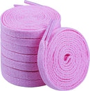 Teskyer Shoe Laces for Sneakers, 4 Pairs Flat Shoelaces | Light Pink — 1