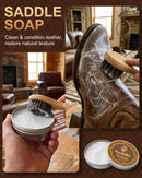 Jevvu Leather Shoe Cleaning Kit with Saddle Soap, Mink Oil & Waterproof Wax — 2