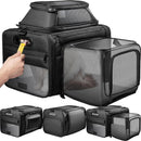 Top-Side Expandable Pet Carrier, Treat Window,18x13x9.5 Airline Approved