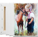 FIXSMITH Stretched White Blank Canvas- 5x7 Inch,6 Pack,Primed,100% Cotton,5/8 Inch Profile of Economy Value Pack for Acrylics,Oils & Other Painting Media. | 5"x7" — 6