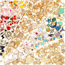 Acejoz 200Pcs Enamel Charms for Jewelry Making, Assorted Wholesale Mixed Bulk Metal Earring Bangle Charms for DIY… — 1