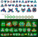 TOSY Magnet Pyramid Glow - 1 Cube Transforms into 1 Billion Shapes, 12 Pieces, 243 Rare Earth Magnets, Glowing, Holographic Design Magnet Tiles Creative Puzzle STEM/STEAM Toy, 2-Pack — 3