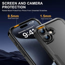 for iPhone 16 Case [Shockproof] [Dropproof] [Heavy Duty Protection] [with Screen Protectors] Rugged Slim & Tough Non-Slip Protective Dual-Layer Phone Cover, Black — 5