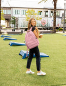 Uselike Travel Backpack for Women, 15.6 Inch Laptop Backpack, Quilted College Bookbag, Cute Work Backpacks, Water Resistant (Mauve Pink) — 3