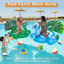 JOYIN 12-Pack 12“ Beach Balls - Bulk Classic Beachball Inflatable Swimming Pool Toys for Games Adults Kids Birthday Party Supplies Combo Set, Rainbow Color Blow Up Luau Decorations Favors Gifts (12") | 12-inch — 6