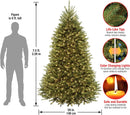 National Tree Company 7.5ft Pre-Lit Dunhill Fir Artificial Christmas Tree — 3