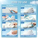 Shoe Cleaner, Sneaker Cleaner Foam for White Shoes, Tennis Shoes, Remove Dirt Stains, with Brush Towel Magic Sponge — 6