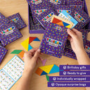 BONNYCO Tangram Puzzle Wooden Pack 30 Mini Games of Party Favors for Kids — 3