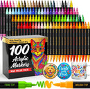 ARTISTRO 100 Acrylic Dual-Tip Glass Marker Pens for Wine Glasses — 1