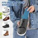 Shock Absorbing Gel Insoles for Walking & Standing All Day – Reduce Heel Impact, Anti-Fatigue, Low-Profile Shoe Inserts with Heel Cushion & Forefoot Massage, Men & Women - Blue — 7