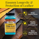 Fiebing's Edge Kote (4oz, Turquoise) - Leather Edge Paint for Shoes, Furniture, Purses, Couches, Belts - Flexible, Water Resistant, Semi Gloss Color Coating Leather Dye to Protect Natural Edges — 5
