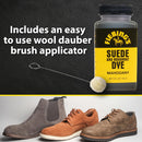 Fiebing's Mahogany Suede Dye (4 oz) - Recolor, Brighten & Restore Suede & Roughout Leather Shoes, Furniture, Purse - Includes Wool Dauber for Easy Application - Flexible When Dry, Won't Crack or Peel — 5