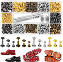 JETMORE 240 Sets Leather Rivets, Rivets for Fabric, Bags, Shoes and Crafts | 240 Pack — 1