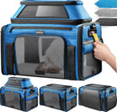 Top-Expandable Pet Carrier with Treat Pet Window,17x11x9.5 Airline Approved