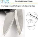 C.JET TOOL 10" Heavy Duty Scissors - Carpet Cutter, Industrial Multipurpose for Cardboard, Leather, Pruning, Gardening - Professional Soft Grip Stainless Steel (Black) — 7