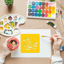 24 Pcs Stencils for Kids for Painting 5" Outdoor Sidewalk Chalk Stencils | 5 in-simple — 3