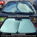 EcoNour 2 Piece Foldable Car Windshield Sun Shade, UV & Heat Protection — 3