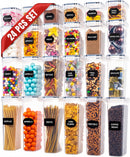 Oizeir Airtight Food Storage Containers with Lids 24-Pack, Pantry Kitchen