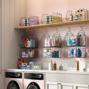 X-cosrack 5 Tier Closet Hanging Organizer, Clothes Hanging Shelves with 4 Hanging Hooks 5 S Hooks, Wire Storage Basket Bins, for Clothing Sweaters Shoes Handbags Clutches Accessories Patent Design — 5