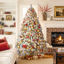 Yaheetech 6ft Pre-Lit Snow Flocked Artificial Christmas Tree, 250 Lights — 2
