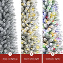 SHareconn 7ft Prelit Flocked Spruce Artificial Christmas Tree with Remote — 4