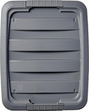 Amazon Basics Plastic Storage Containers with Secure Latching Lids, Stackable Organization Bins, Clear/Grey, 19 Quart, Set of 6 — 3