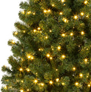 GAOMON 7.5ft Prelit Fraser Fir Wide Artificial Christmas Tree w/RGBW Light — 7