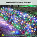 Led Multicolor Christmas Net Lights Outdoor Christmas Bushes Lights 120Led 6ftx5ft, Connectable Outdoor Indoor Mesh Net Lighting for Xmas Holiday, Garden, Lawn, Shrubs, Trees, Bushes Decorations — 3