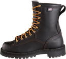 Danner Rain Forest 8” Waterproof Work Boots for Men - Full-Grain Leather with Breathable Gore-Tex, Comfort Footbed & Traction Heel Outsole, EH Rated - Black — 6