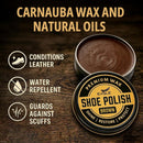 Eagle 13-Piece Shoe Polish Kit – Black, Brown & Neutral Shoe Wax & Boot Cream with Dauber Brushes and Shine Cloths – Leather Shoe Shine & Care Kit — 6